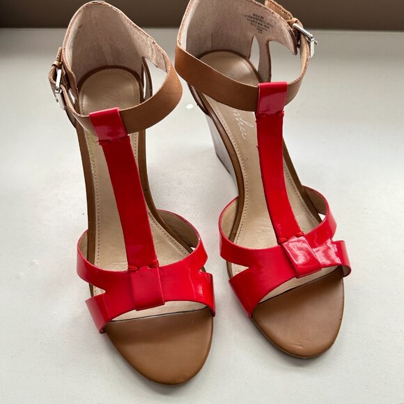 Marc Fisher Bulan Brown Multi Leather Heels Size 9.5 M With Box - Picture 6 of 12